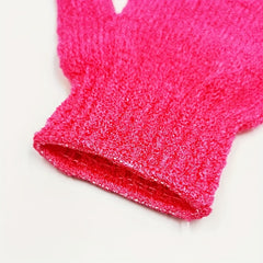 2pcs Exfoliating Massage Shower Gloves Bath Gloves