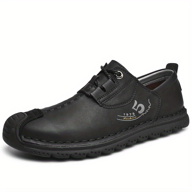 Men's Lace up Shoes Comfy Non slip Stitch Detail Shoes