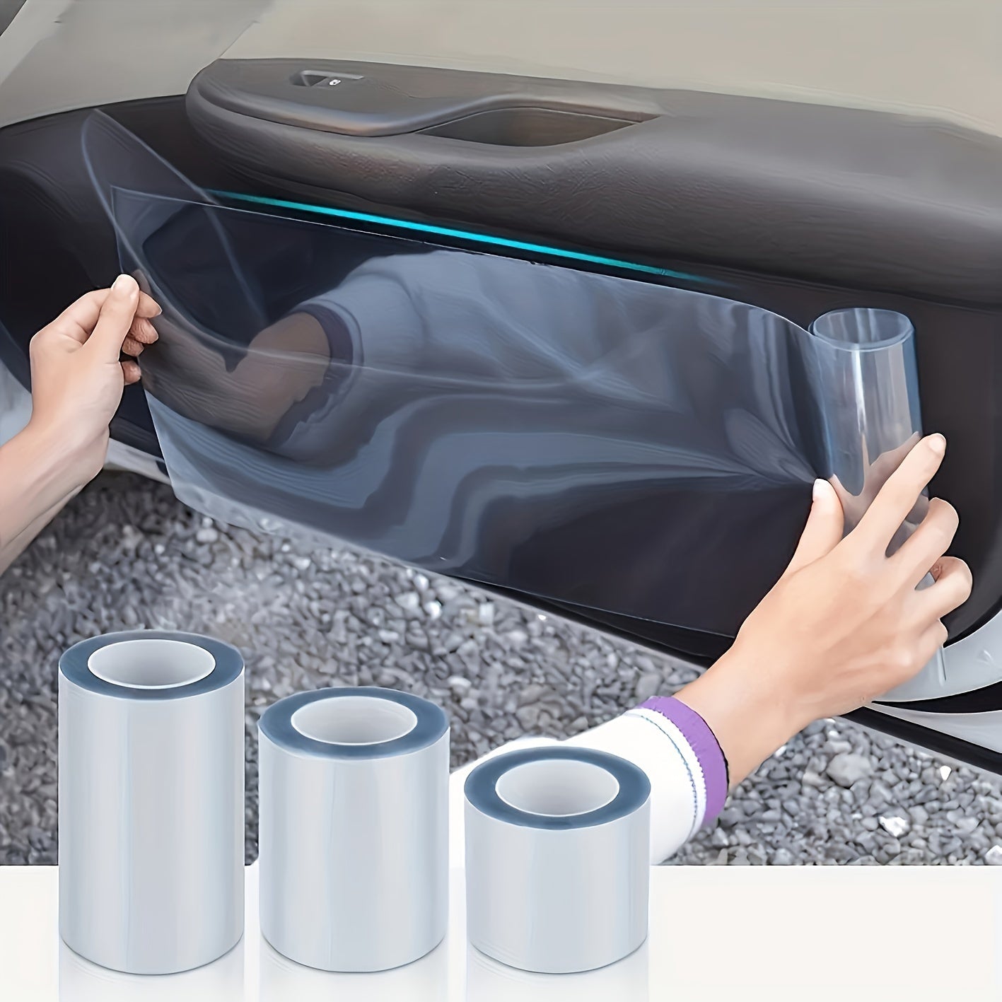 Car Protective Film Scratch Waterproof For Car Door Bowl Threshold Interior
