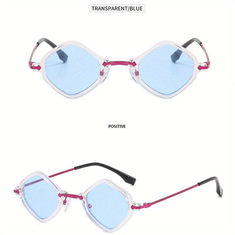 Retro Irregular Frame Men's Sunglasses with Case