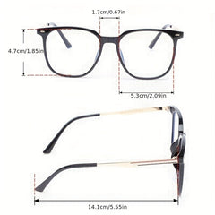 Casual Vintage Metal Frame Glasses