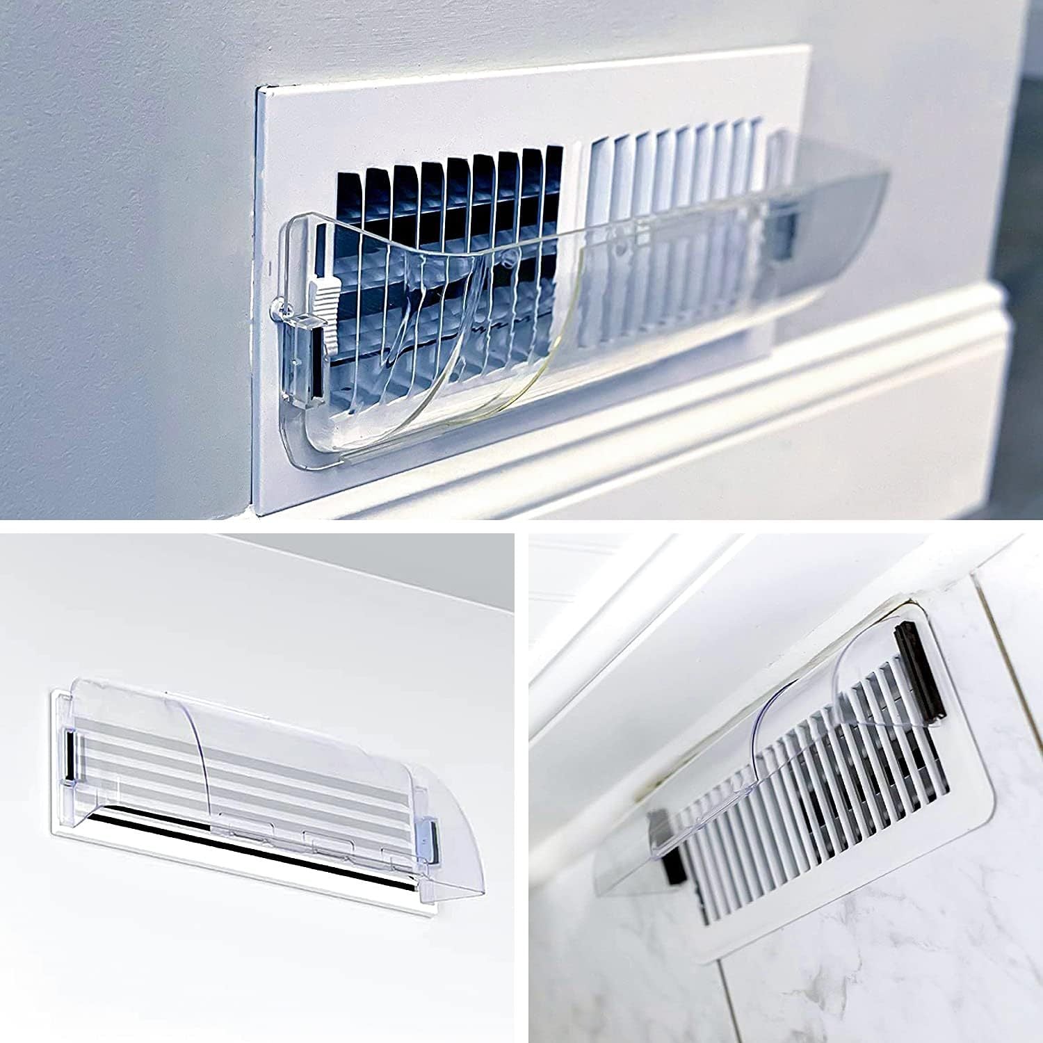 2 3pcs Adjustable Magnetic Heat And Air Deflector For Vents Sidewall