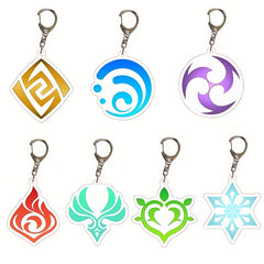 Anime Keychain Seven Elements Bag Pendant Key Ring