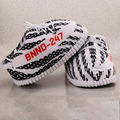 Men's Cozy Striped Indoor Slippers Warm & Soft House Shoes for Winter