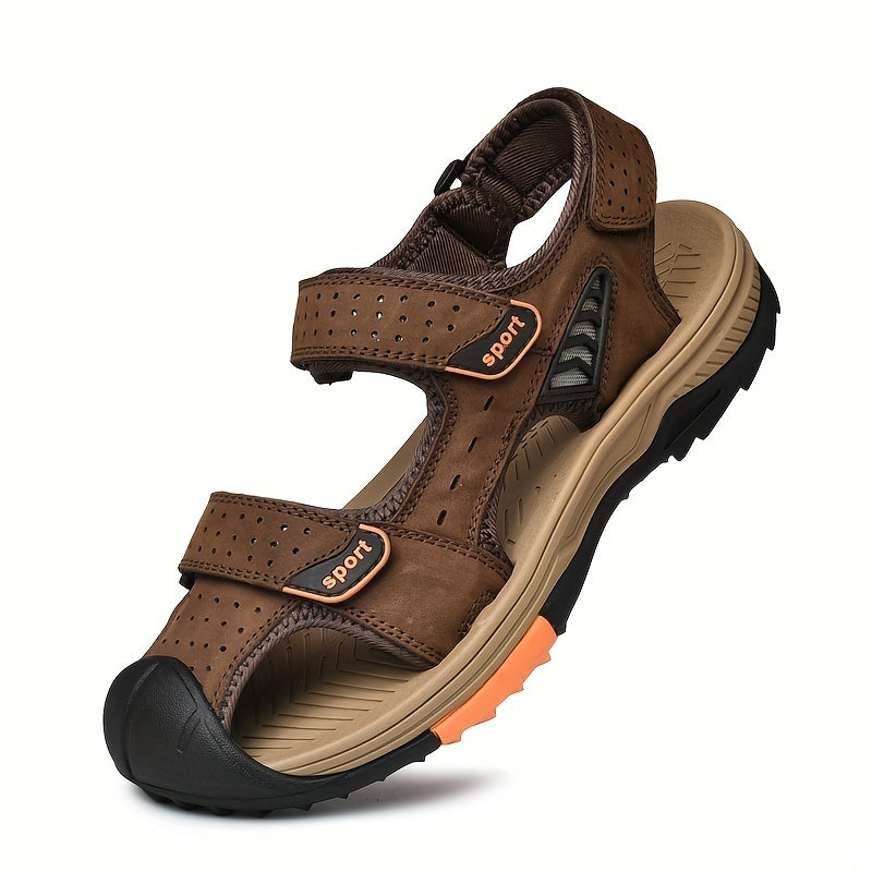 Men's Hollow Out Platform Sandals Outdoor Closed Toe Anti skid Sandals