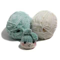 3pcs Chenille Yarn for Knitting Crochet DIY Doll Hat 50g pc