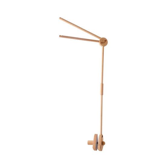 Rustic Wooden Baby Crib Mobile Bracket Rocket Shape