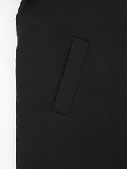 Hooded Full Zipper Coat Warm Mid Length Pocket Outerwear