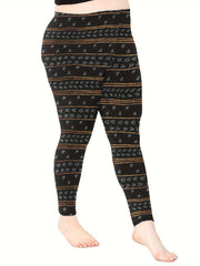 Geometric Print High Rise Leggings