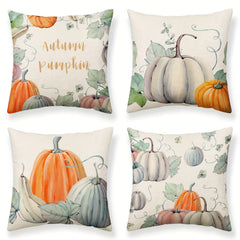 Thanksgiving Throw Pillow Covers - Fall Decor Single Sided Printed Pillowcase