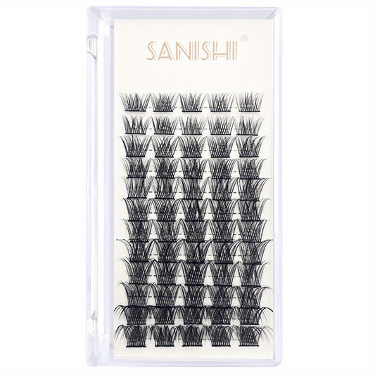 72pcs Cluster Lashes Extra Slender 8-16mm False Eyelashes DIY Natural Look