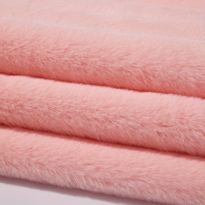 Rabbit Fur Fabric Clothing Vest Scarf Pillow DIY Toy Plush Material