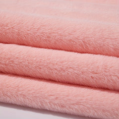 Rabbit Fur Fabric Clothing Vest Scarf Pillow DIY Toy Plush Material