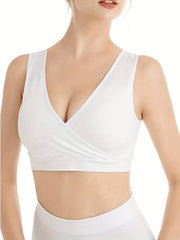 Seamless Comfort Wire Women's Cross Sports Bra