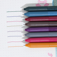8Pcs Colored Gel Pens Fine Point Smooth Writing Retro Ink