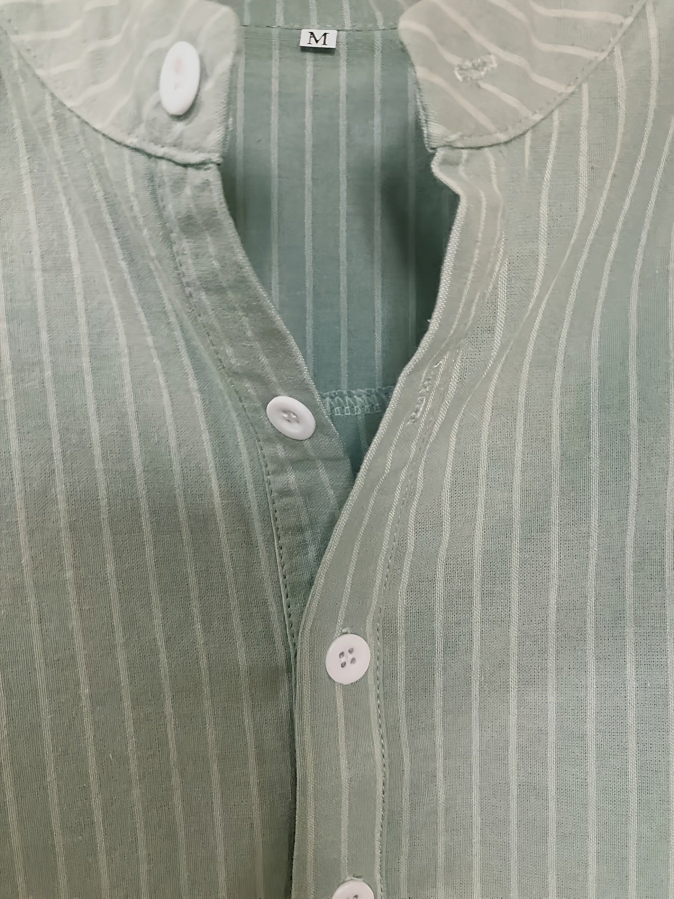 Stripe Print Men s Casual Short Sleeve Shirt For Summer Vacation