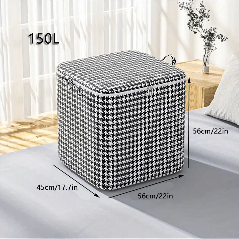 Large Capacity Quilt Storage Bag Durable Dustproof Moving Bag Closet with Lid