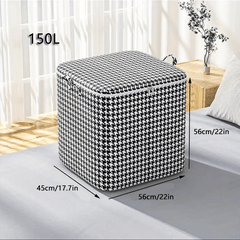 Large Capacity Quilt Storage Bag Durable Dustproof Moving Bag Closet with Lid