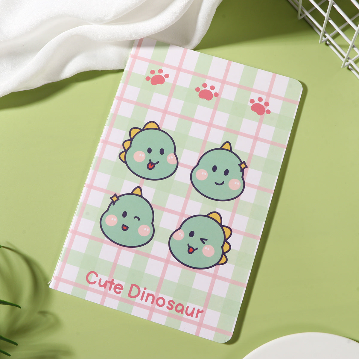 Cute Dino A5 Notebook 30 Pages, Kids Journal, Drawing Pad, Stationery Gift