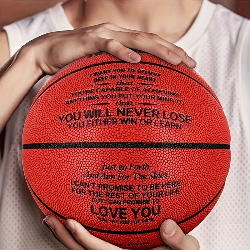 Durable PU Leather Basketball for Training & Competition