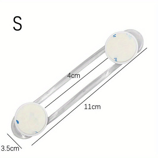10pc Transparent Strap Drawer Lock Child Safety Finger Protection Locks