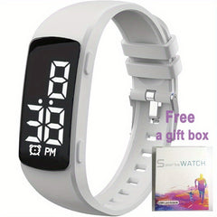 Smart Fitness Watch for Teenagers - Digital Alarm Stopwatch Pedometer