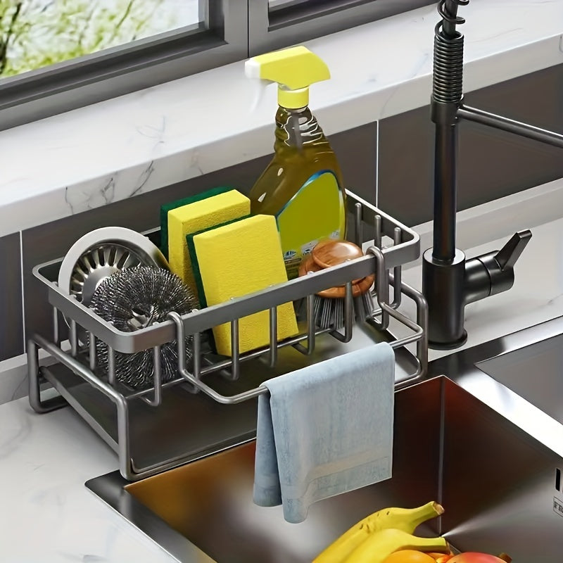 Kitchen Sink Storage Rack Sponge Holder Organizer Drain Rack