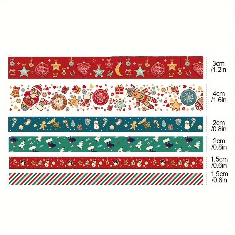 Festive Paper Tape Christmas Decorations