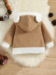 Baby Bear Hooded Coat With Ears Kids Jacket