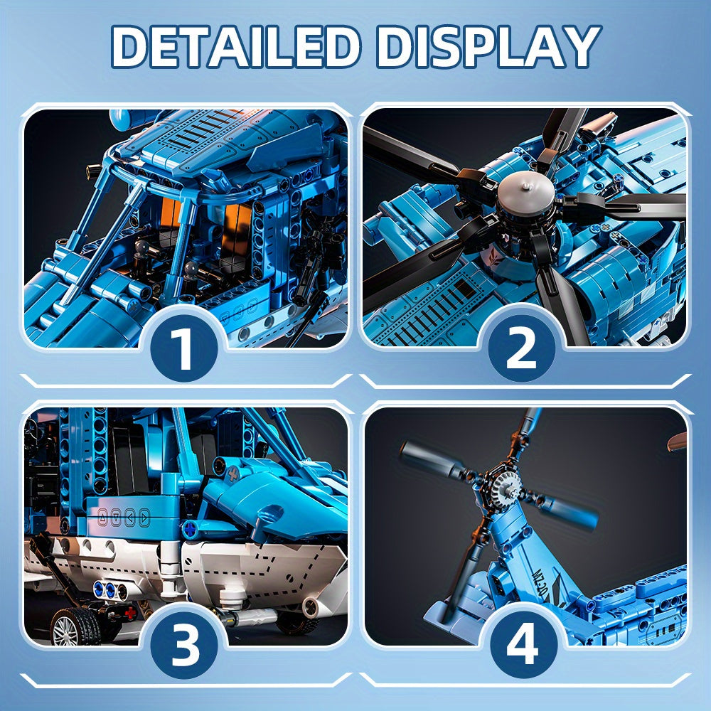 1711pcs Helicopter Building Blocks Set