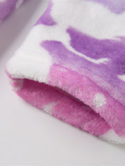 Girls Soft Flannel Hooded Bathrobe Kids Sleepwear Clothes