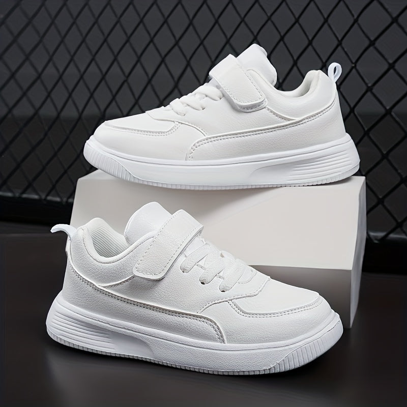 Boys Skate Shoes Hook Loop Fastener Comfy Anti skid Sneakers