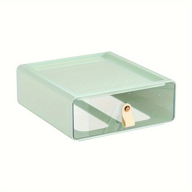 Desktop Office Organizer Storage Box Transparent Office Drawer Desk