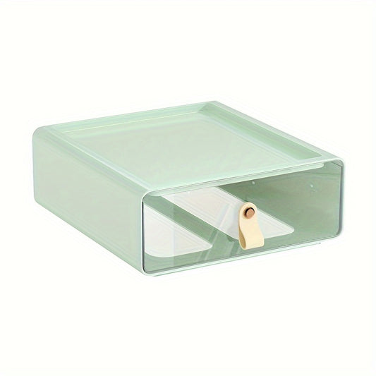 Desktop Office Organizer Storage Box Transparent Office Drawer Desk