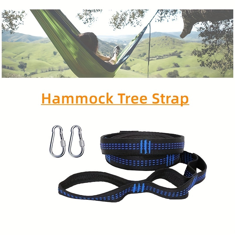 Heavy-Duty Canvas Hammock Straps for Outdoor Hanging