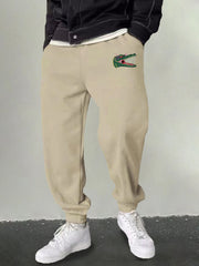 Men's Crocodile Graphic Sweatpants Breathable Joggers