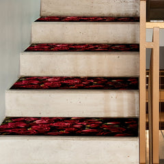 12pcs Non Slip Rose Stair Treads Indoor Carpet Runner Mats