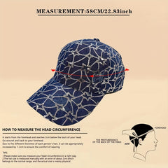 Denim Sequins Sunshade Baseball Cap