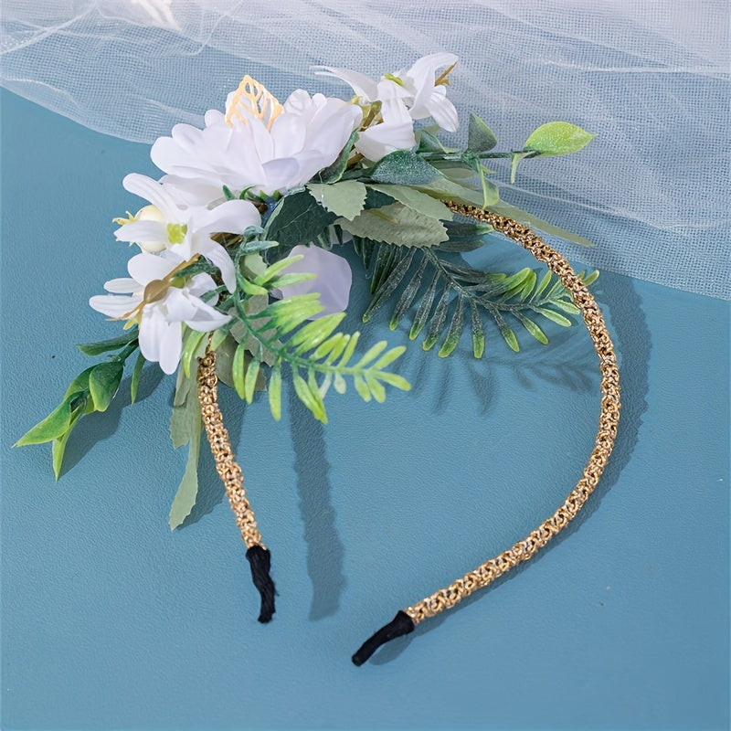 Princess Flower Hair Hoop for Girls