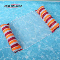 Portable Inflatable Water Hammock Set with Pump for Travel