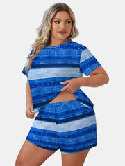 Striped Tee & Shorts Pajama Set
