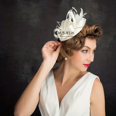 Feather Fascinators Hat Derby Wedding Cocktail Tea Party Church Headwear
