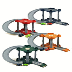 Children's Parking Lot with 2 Mini Cars - DIY Assembly - Ages 3+