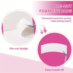 110pcs Nonwoven Foam Eye Pads Roll for Eyelash Extensions