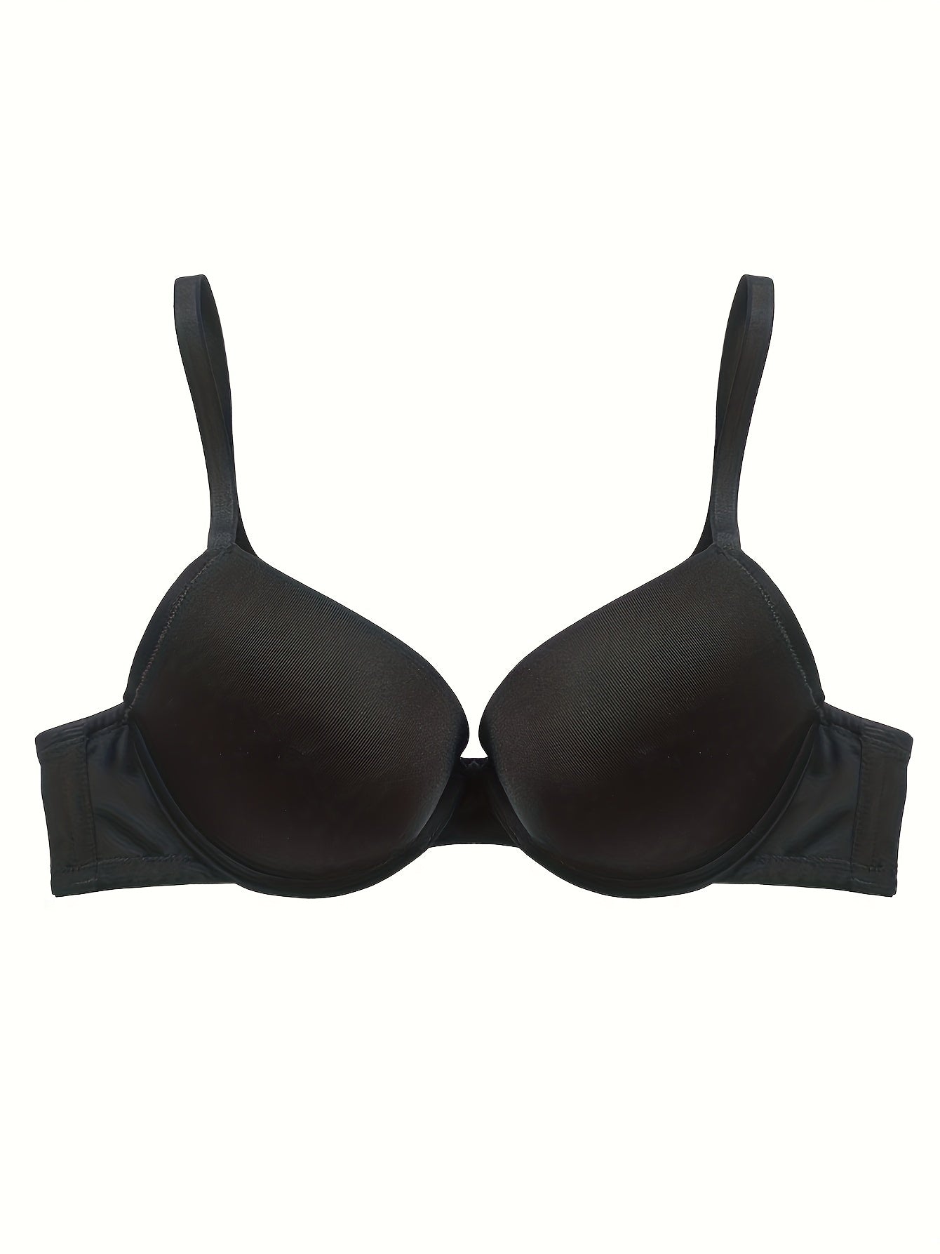 Push Up Padded T-shirt Bra Solid Stretchy Everyday Bra