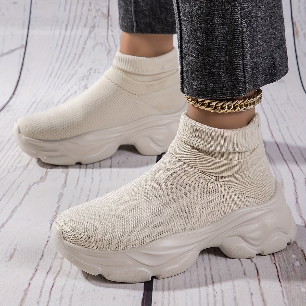 Breathable Mesh Slip-On Running Shoes Lightweight Casual Sneakers