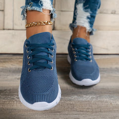Women's Lightweight Mesh Sneakers Lace-up Athletic Shoes