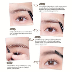 Rose Eyebrow Pomade Waterproof Eyebrow Cream Coffee Brown Natural Brown