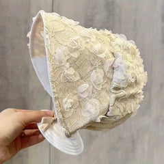 Baby Lace Ear Protection Hat Princess Rose Hat