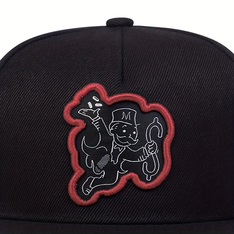 Men's High Flat Brim Baseball Cap Snapback Cap